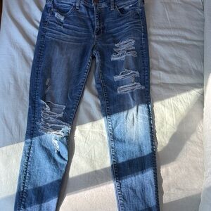 American Eagle Outfitters Distressed Denim Skinny Jeans